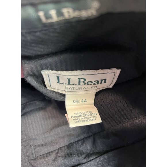 L.L.Bean Mens Natural Fit Cotton Pants Size W42 L29 Dark Gray - Picture 3 of 8